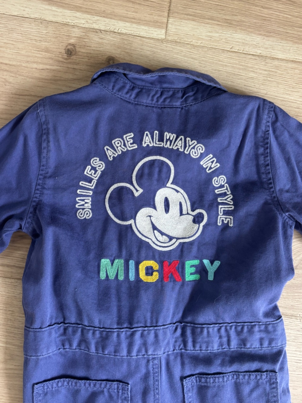 Gap × Disney Baby & Toddler Mickey Mouse Coveralls - Picture 3 of 7